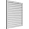 Ekena Millwork Vertical Surface Mount PVC Gable Vent w/ 2"W x 2"H , Brickmould Sill Frame, 38"W x 40"H GVPVE38X4003SN - alternate 3